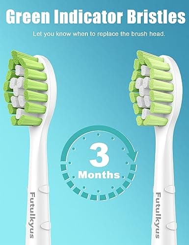 Toothbrush Replacement Heads for Philips Sonicare Diamondclean Series Click-on Electric Brush Handle, 8 Pcs, Green 7