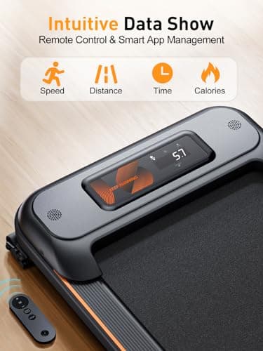 Walking Pad with Incline, Under Desk Treadmill, Portable Treadmills for Home/Office, 2.5HP Walking Jogging Running Machine with LED Display, Remote Control/App Control 5