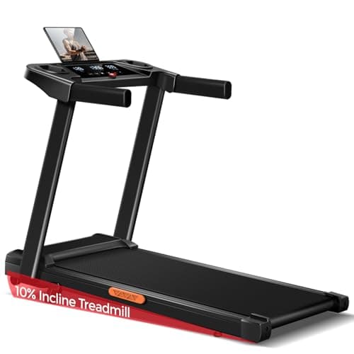 15% Incline Treadmill with Handles, 3-in-1 Portable Treadmills for Home and Office, Treadmills, 3.0HP Quiet Foldable Walking Pad Treadmill with Three Screen Display
