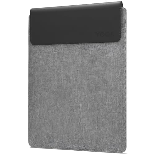 Lenovo Slim Laptop Sleeve 14 Inch Notebook/Tablet - Compatible with MacBook Air/Pro - Eco-Friendly Lightweight Case with Accessory Pocket & Magnetic Closure - Grey