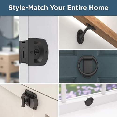 Franklin Brass Derby Door Knocker for Front Door in Matte Black EDHDKN-MB-D 5