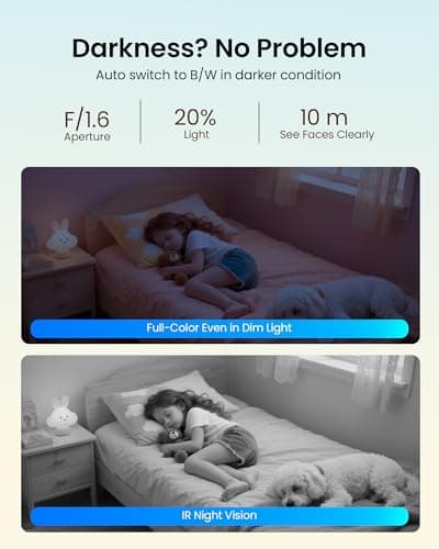 4K Indoor Security Camera, 360° PTZ Home Surveillance Camera with 64GB SD Card, AI Human/Pet/Baby Cry Detection, 2.4G/5G Dual-Band WiFi, Auto Tracking, Night Vision, One-Touch Call, 2-Way Audio 5