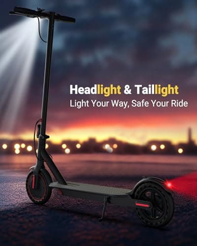 MAXSHOT Electric Scooter for Adults, 8.5/10/14" Tires, 19/22Mph, 350W/500W Motor, 21-28 Miles Range, Folding E-Scooter with Dual Suspension,APP Control 5