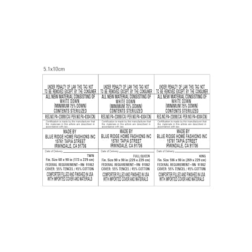 Beautyrest Tencel/Cotton Blend White Down Comforter - Light Warmth, Made in USA, 650 Fill Power – Queen Size 8