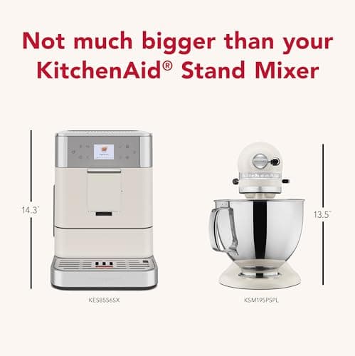 KitchenAid Fully Automatic Espresso Machine KF6, KES8556PL, Porcelain White 8