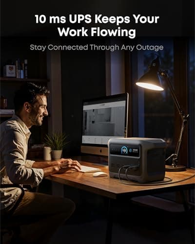 Anker SOLIX C1000 Gen 2 Portable Power Station, 2,000W (Peak 3,000W) Solar Generator, Full Charge in 49 Min, 1,024Wh LiFePO4 Battery for Home Backup, Power Outages, and Camping (Optional Solar Panel) 7