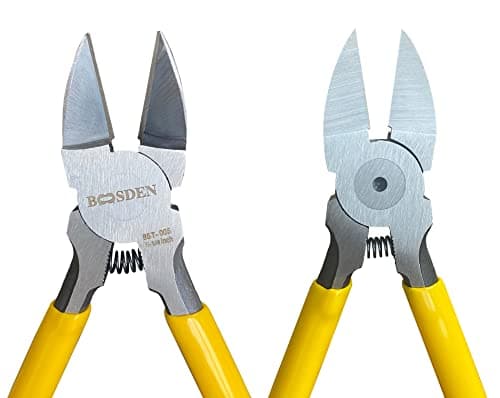 BOOSDEN 5 inch Flush Cutter, Dikes Wire Cutter for Crafting Electrical Jewelry Making, Ultra Sharp Wire Clippers 7