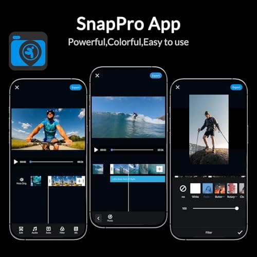 icefox i8 20MP 5X Zoom Action Camera with EIS, WiFi Remote Control, Waterproof Underwater Camera for Snorkeling Cycling Vlogging 5