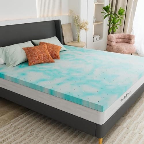 BedsPick 2 Inch Twin XL Memory Foam Mattress Topper,Memory Foam Dorm XLong Single Mattress Pad Twin Extra Long Gel Infused Mattress Topper for College Dorm 7