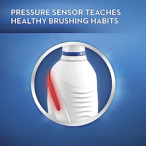 Oral-B Kids Electric Toothbrush with Coaching Pressure Sensor and Timer, Rechargeable Toothbrush with Brush Head, Sparkle & Shine 8