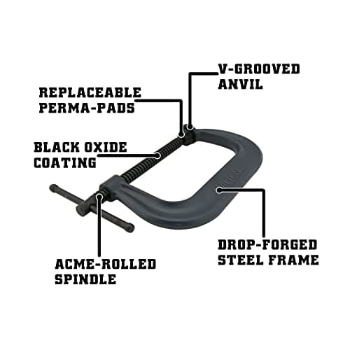 Wilton C-Clamp, 3" Opening, 2-7/16" Throat, 3500 Lbs. Clamping Force (Model 403) 3