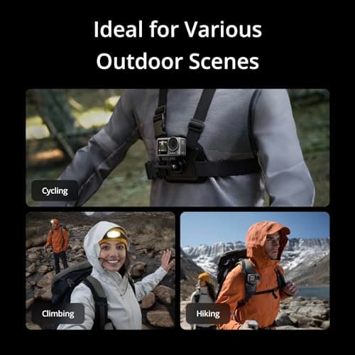 DJI Osmo Action 3 Outdoor Combo - 4K/120fps Action Camera with Chest & Backpack Strap Mount for Hiking and Cycling, Super-Wide FOV, HorizonSteady, Cold Resistant & Up to 320 Mins with 2 Batteries 5