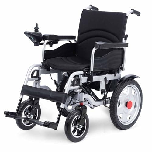 Electric Wheelchairs for Adults,Foldable All Terrain Power Wheelchairs with Dual Motor,Lightweight Portable Intelligent Motorized Wheelchair for Seniors,Airline Approved Travel Electric Wheelchair
