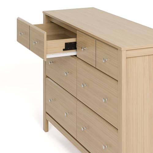 Storkcraft Horizon 6 Drawer Dresser (Driftwood) – GREENGUARD Gold Certified Dresser for Nursery & Kids’ Room, Modern Storage with Interlocking Drawer System 11