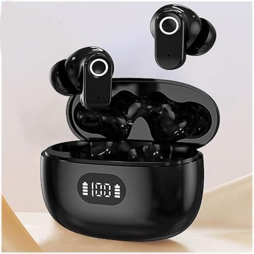 MEVENCO Wireless Earbuds Bluetooth 5.3-48H Playtime Bluetooth Earbuds with Fast Charging, Comfort Fit Semi-in-Ear, 2-Mic Call Noise Cancelling, LED Display & Touch Control for Sports/Work/Travel. 7