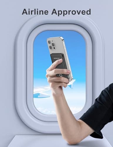 miisso 6000mah Ultra Slim Built in Cables Power Bank, Card Size Built in USB C Cords Battery Pack Portable Charger for Phones, 3 Output External Battery Pack Compatible with iPhone, Deep Black 9