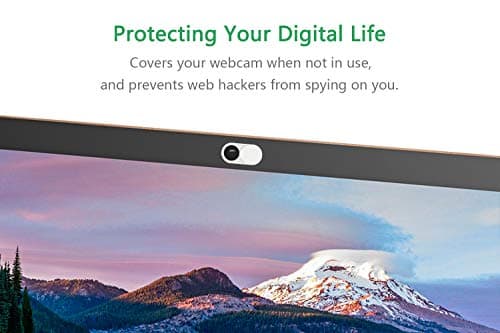 CloudValley Webcam Cover Slide, 0.023 Inch White, Web Camera Cover for MacBook Pro, MacBook air, Laptop, iMac, Desktop, PC, iPad, iPhone 8/7/6 Plus, Privacy Protection, Ultra-Thin[2 Packs] 4