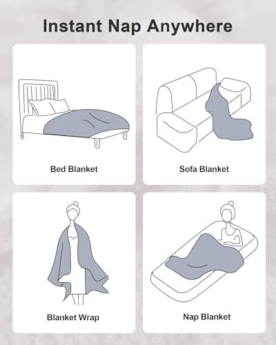 Ultra-Soft Weighted Blanket 15 lbs for Adults, Plush Sherpa Fleece Reversible Weighted Throw Comfort for Relaxation & Cozy Evenings, Hug-Like Security, Evenly Distributed, W60 x L80, Tie-Grey 7