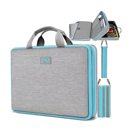 ZINZ Laptop Case 15 15.6 16 inch Sleeve, Expandable Computer Hand Bag with Multi-pockets Compatible with MacBook Pro 16 inch M4/M3/M2/M1, MacBook Air/Pro 15 inch and 15-16 inch Notebooks，G01Y01
