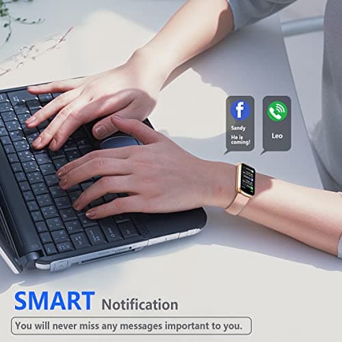 FITVII Slim Fitness Tracker with Blood Oxygen, Blood Pressure, 24/7 Heart Rate and Sleep Tracking, IP68 Waterproof Activity Trackers and Smart Watches with Step Tracker, Pedometer for Women Men 5