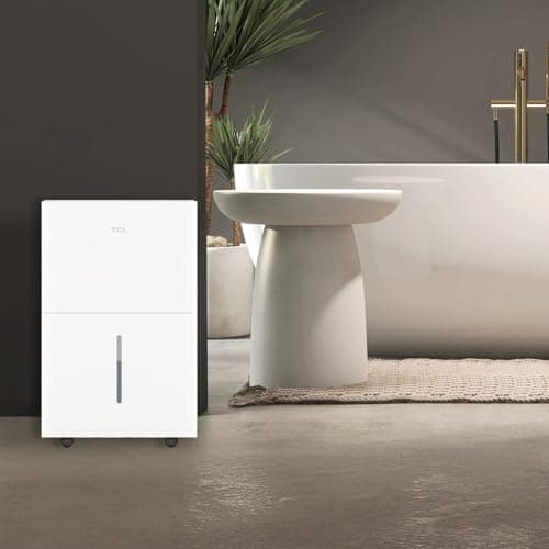 TCL 4500 Sq. Ft. Smart Dehumidifier with Pump, Energy Star, 50 Pints Per Day, Ideal for Whole House, Including Basements, Bedrooms, & Bathrooms, Works with Alexa/Google Assistant 12