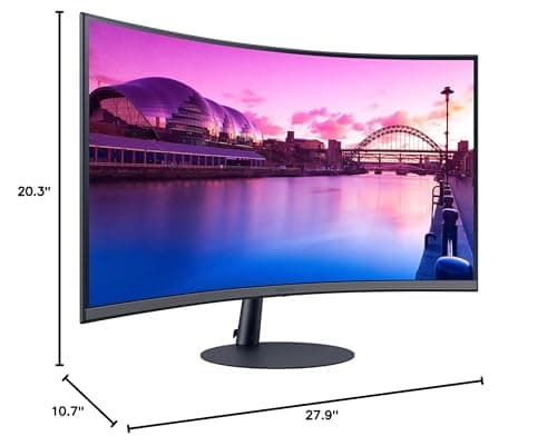 SAMSUNG 32-Inch S39C Series FHD Curved Gaming Monitor, 75Hz, AMD FreeSync, Game Mode, Advanced Eye Comfort, Frameless Display, Built in Speakers, Slim Metal Stand, LS32C392EANXGO, Black 9