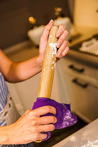HONGLIDA Classic French Rolling Pins Bamboo Wooden Rolling Pin for Baking Pizza Dough Pie Cookie, 13-Inch 5