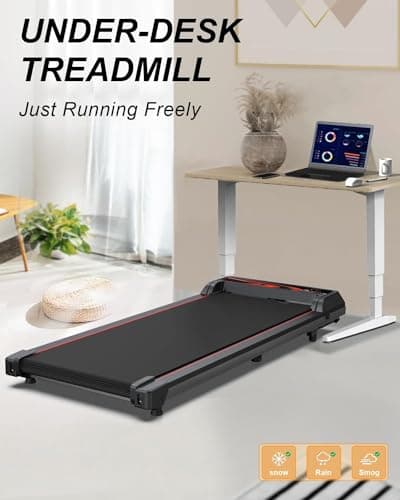 3 in 1 Treadmill, Portable Under Desk Walking Pad with Incline for Home/Office, Remote Control 7