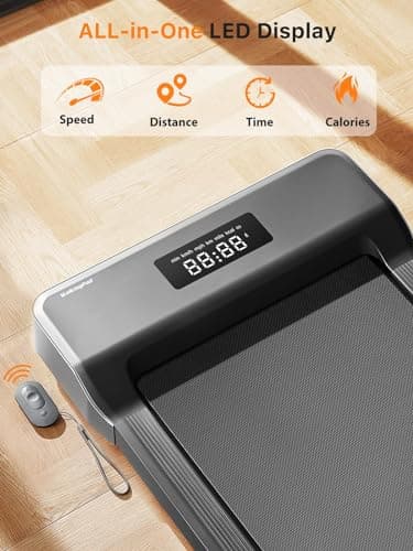 WALKINGPAD Z1SE Walking Pad for Home Office, Under Desk Treadmills 2.25 HP Portable Walking Jogging Machine with 265 lbs Weight Capacity Remote Control and LED Display (Gray) 6