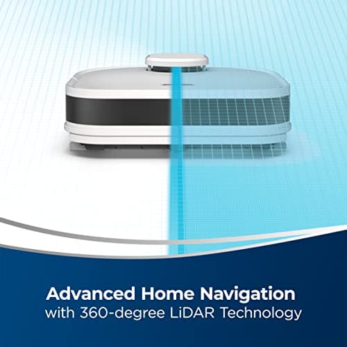 Bissell ReadyClean Wet/Dry Mopping Hard Floor Robot, Auto-Pad Change Technology, LiDAR Advanced Home Mapping, WiFi- App Connection,Smart Docking,3571 6