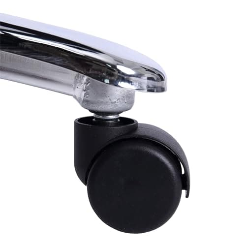 Alera ALE Maxxis Series Big and Tall Leather Chair, Black/Chrome 18