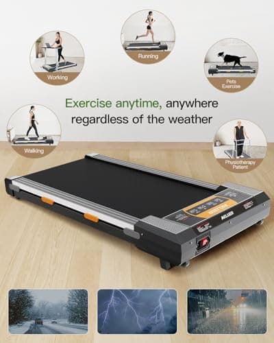 Walking Pad with Incline, Akluer Incline Treadmills for Home, 2.5 HP Under Desk Treadmill Small with Remote Control, Walking Pad Small Treadmill with LED Display 6