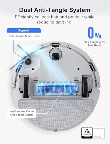 roborock Q7 L5 Robot Vacuum and Mop Combo, 8,000Pa Suction, Upgraded from Q5 Pro, Dual Anti-Tangle System, LiDAR Navigation, No-Go Zones, Self-Charging Robotic Vacuum Cleaner, White 5