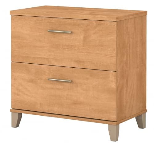 Bush Home 2 Drawer Lateral File Cabinet, Letter and Legal-Size Document Storage for Home or Professional Office, Somerset Collection, Maple Cross 9