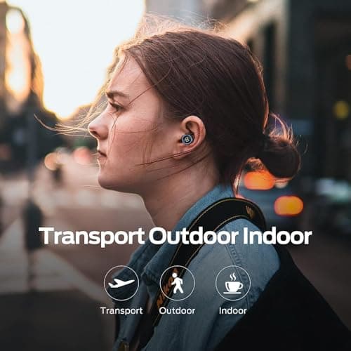 Monster Clarity 101 AirLinks Wireless Earbuds, Bluetooth 5.0 in-Ear Headphones with Charging Case, Stereo Earphones Deep Bass Sound, IPX5 Waterproof, Built-in Mic, Clear Call, Secure Fit for Sports 5