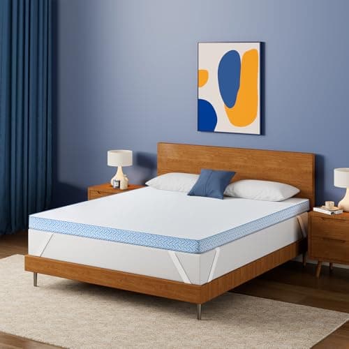 BedStory Extra Firm Mattress Topper King - 4 Inch High Density Memory Foam Bed Toppers for Back Pain Relief and Motion Isolation - Removable Washable Cover, CertiPUR-US Certified 6