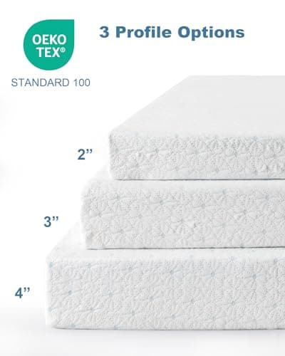 Ferlizer 3" [King] Mattress Topper, Memory Foam Mattress Topper King with Ultra Soft Cover & Corner Straps, CertiPUR-US Certified 5