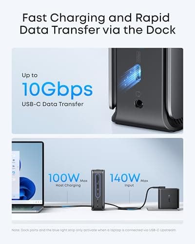Anker Nano Laptop Docking Station with Detachable Hub, 13-in-1 USB-C Triple Display Docking with 2 HDMI+1 DP, 10 Gbps USB-C, 3 USB-A, Audio, SD/TF, Ethernet, 100W Max PD for Dell, Lenovo, HP, and More 7