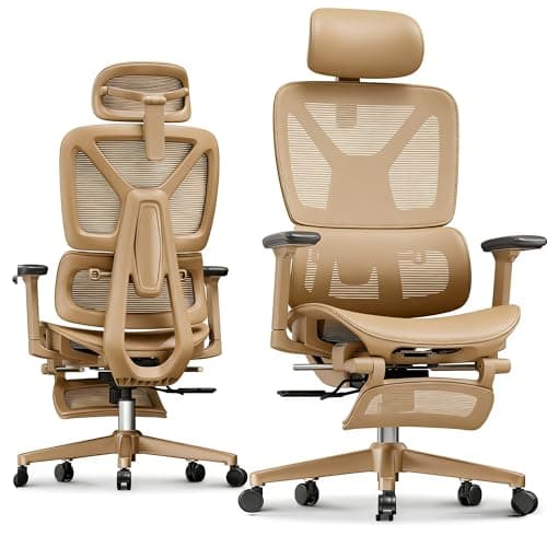 FLEXISPOT ErgoX Premium Ergonomic Office Chair Black - Adjustable 3D Armrests, Dynamic Lumbar Support, Recline & Tilt Function, Mesh Seat, for Home & Office Use