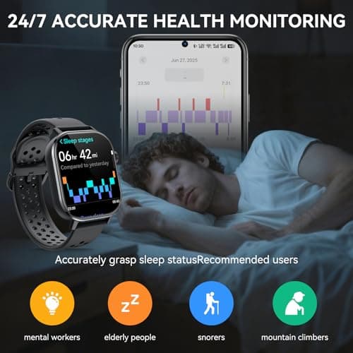 GPS Smart Watch for Men Women, 2.06" AMOLED Smartwatch with Bluetooth Call, 178+ Sports, Fitness Tracker with Compass/SPO2/Heart Rate/Sleep Monitor, 3ATM Waterproof for Android iOS, Outdoor Activity 6