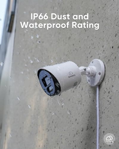 SANNCE Full Color Night Vision 1080P TVI Bullet Wired Security Camera,2 Warm Lights, IP66 Weatherproof for Indoor Outdoor Use, 100ft Clear Full Color Night Vision, Only a Camera, No Power Supply 8