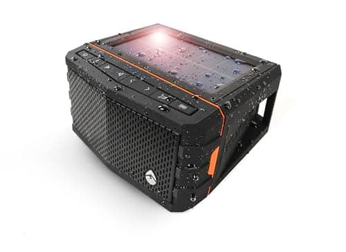 ECOXGEAR Sol Jam Solar-Powered Waterproof Bluetooth Portable Speaker (Black)