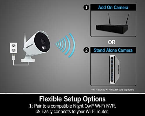 Night Owl AC Powered 1080p HD Wi-Fi IP Indoor/Outdoor Camera with 100 ft. of Night Vision, 2-Way Audio, Built-in Spotlight, Wide Viewing Angle and Free Remote Viewing App, 2-Pack 5