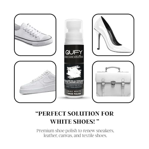 Max White Shoe Polish 'Sneaker Whitener for Shoes ' Canvas Leather and Textiles 'Scuff Cover 6