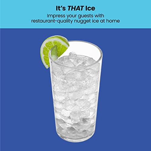 Iceman Countertop Nugget Ice Maker – Pebble Ice Machine, Soft Chewable Pellets in 20 Min, 26Lbs/24H, 3lb. Capacity, Waterline-Compatible, Self-Cleaning, Stainless-Steel + Scoop 5