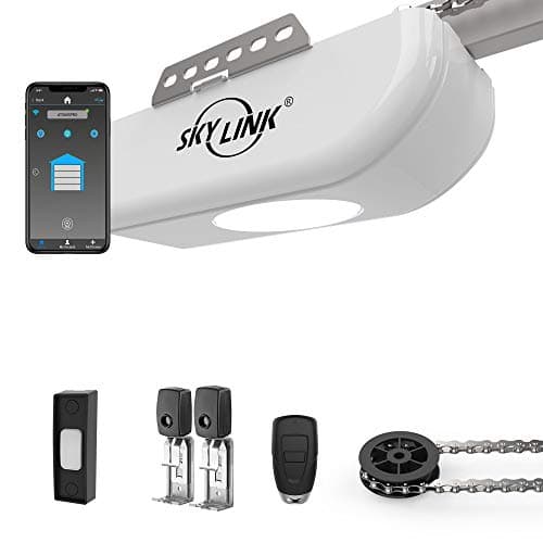 Atoms ATR-1611W by Skylink 1/2HPF Garage Door Opener Featuring Alexa with Extremely Quiet DC Motor, Chain Drive and WiFi Compatible