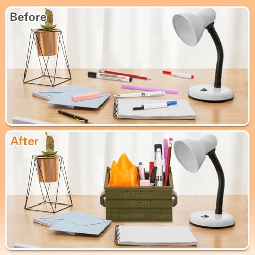 Dalycro Dumpster Fire Pencil Holder Fun Desk Accessories with Removable Flame Light Touch Dimming Mode & USB Charging Port Perfect Pen Holder for Desk, Funny Gift for Coworkers 5
