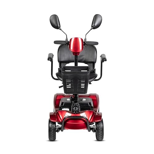 4 Wheel Mobility Scooter for Adults - 12V 12AH Battery Powered 12.4 Miles Range-330 lbs Weight Capacity Support Safety for Seniors-Rearview Mirrors Included 8