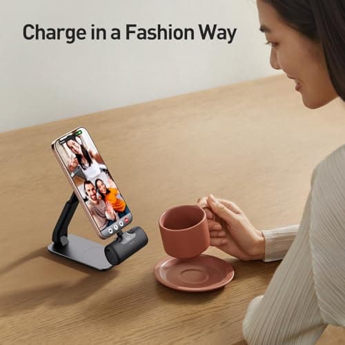 iWALK Portable Charger 5500mAh Next-Gen Small Power Bank 22.5W Fast Charging Battery USB-C Portable Phone Charger for iPhone 17/16/15 17 Plus 17 Pro Max iPad, Samsung Galaxy S25 S24 S23 Android, Black 5