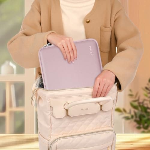 MOSISO Laptop Case 13.3 inch, 13-13.3 inch Laptop Sleeve Bag Compatible with MacBook Air/Pro 13/Pro 14 M5 M4 M3 M2 M1, HP Dell ASUS Lenovo, Neoprene Computer Sleeve Bag with Small Case, Baby Pink 6